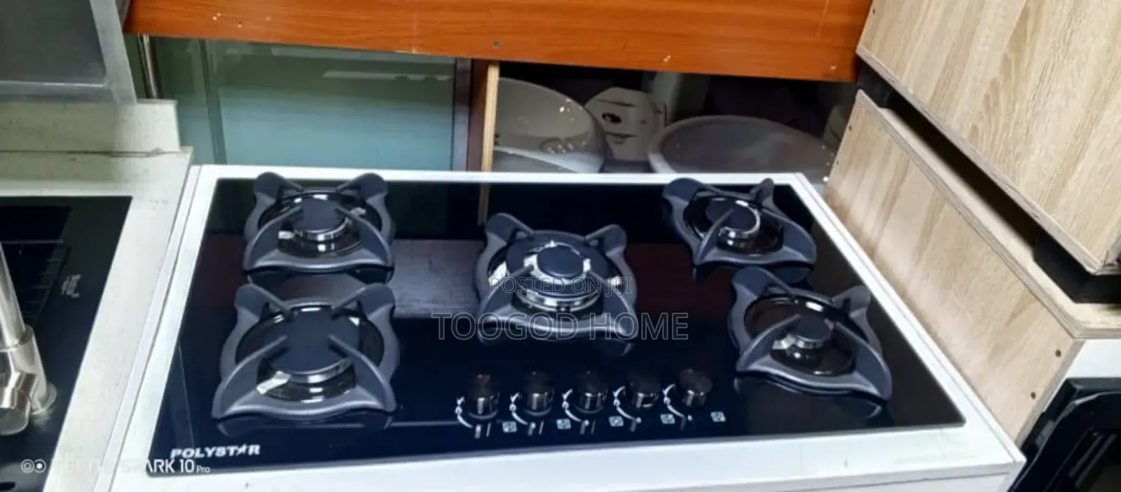 4 Burner Gas One Electric Polystar Inbuilt Gas Cooker