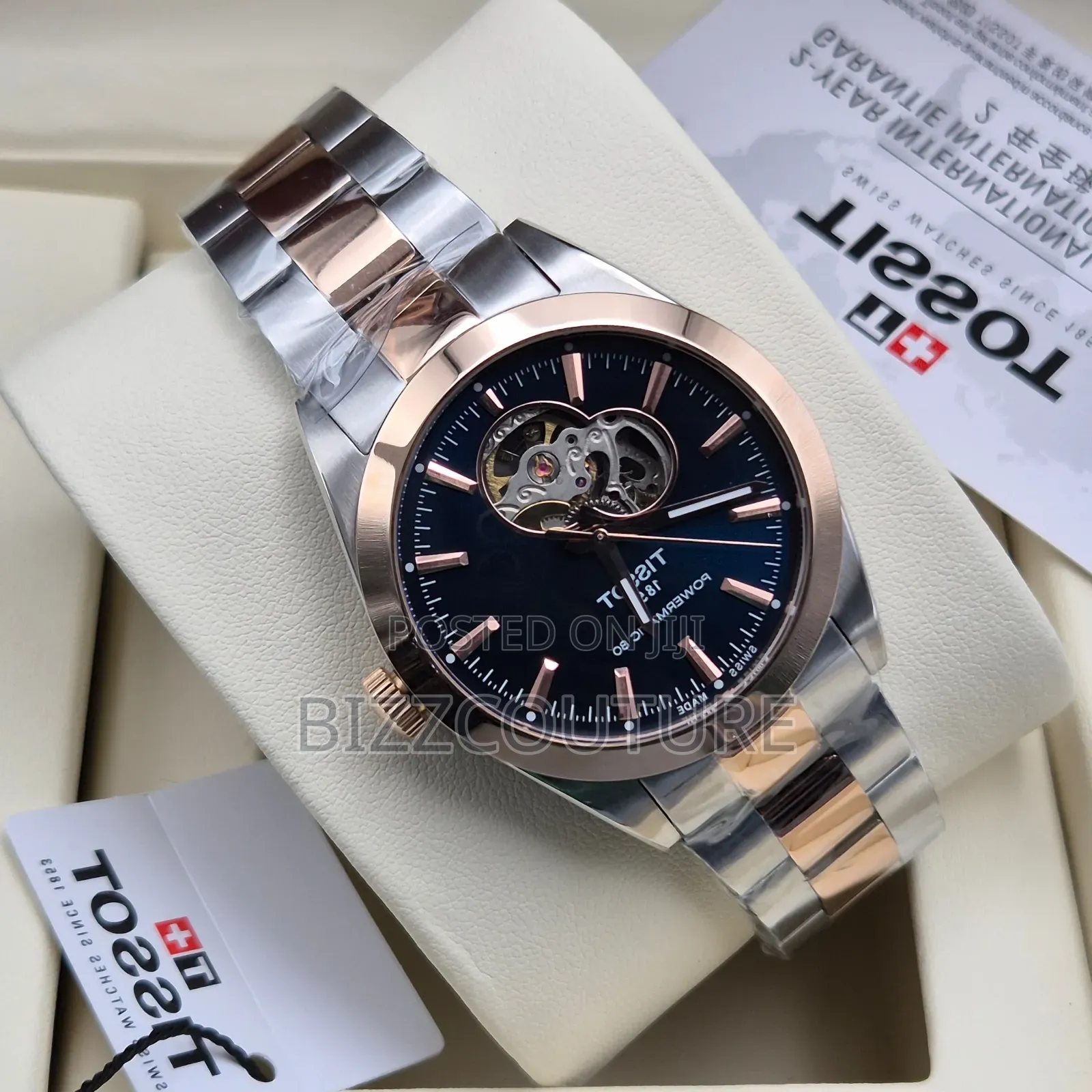 Original Tissot Gold and Silver Stainless Steel Watch.