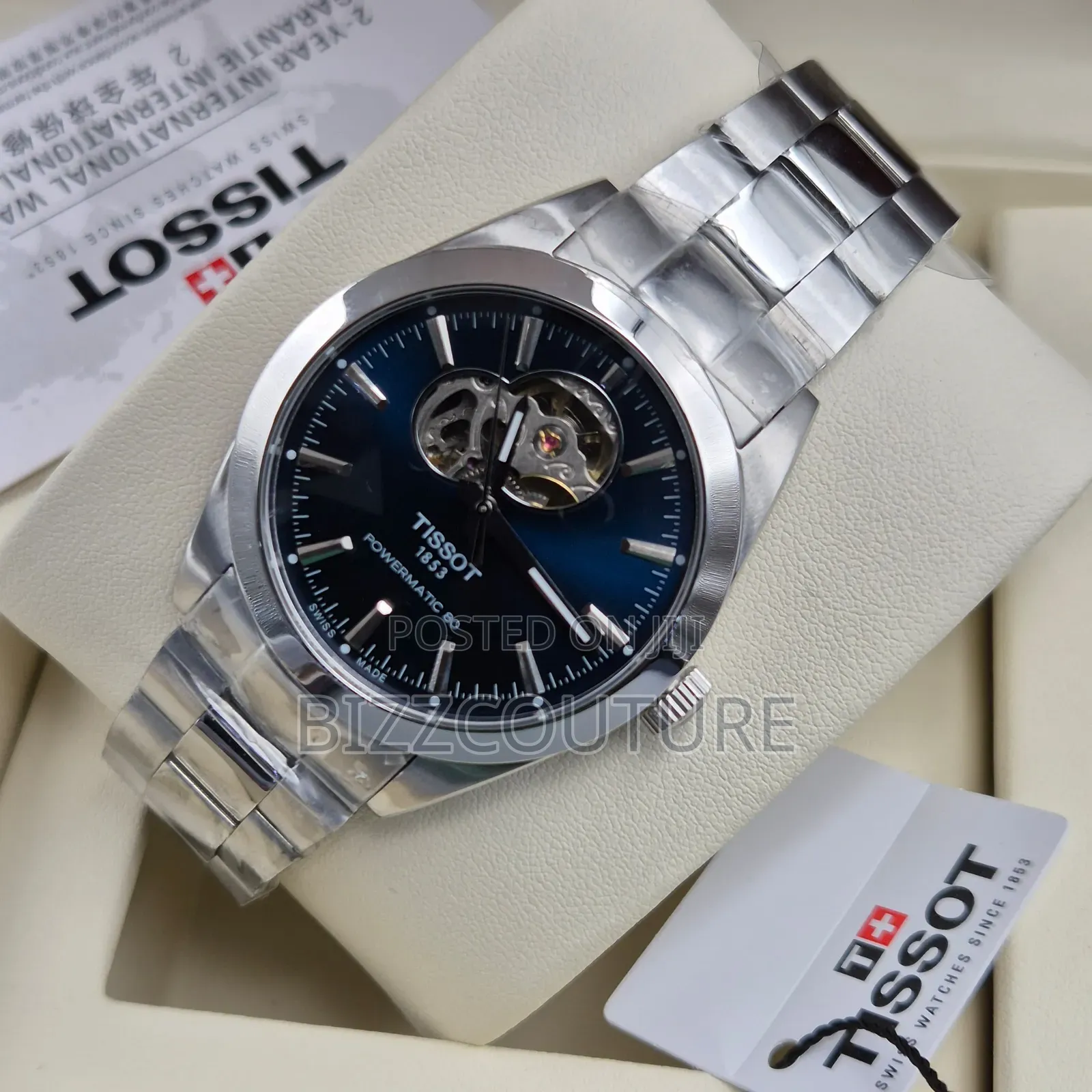 Original Tissot Silver Stainless Steel Watch Is Available.