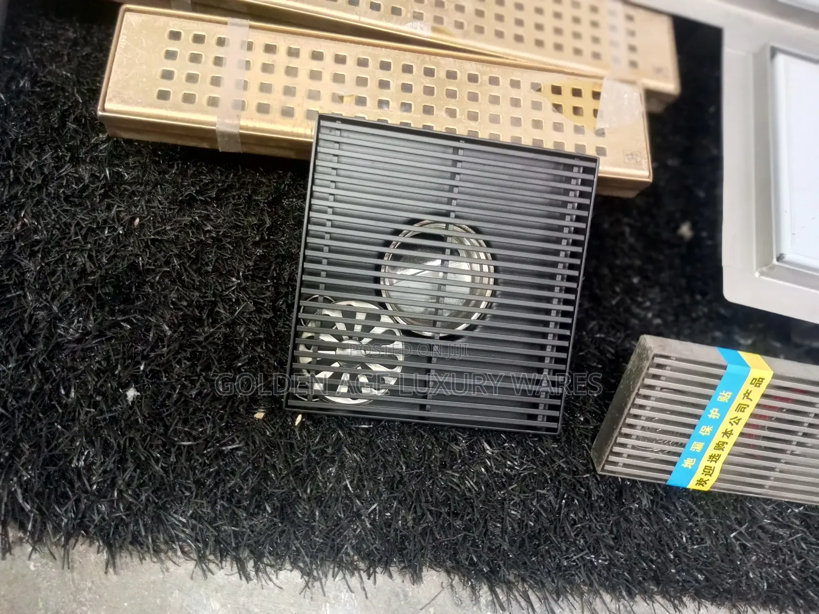 15*15 Black Floor Drain