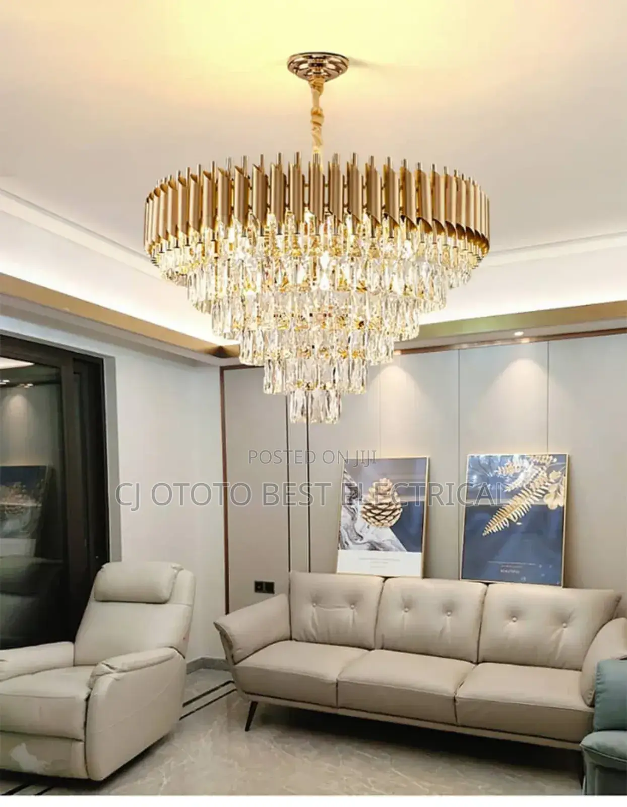 Gold Crystal Chandelier Light for Your Sitting Room Living Room