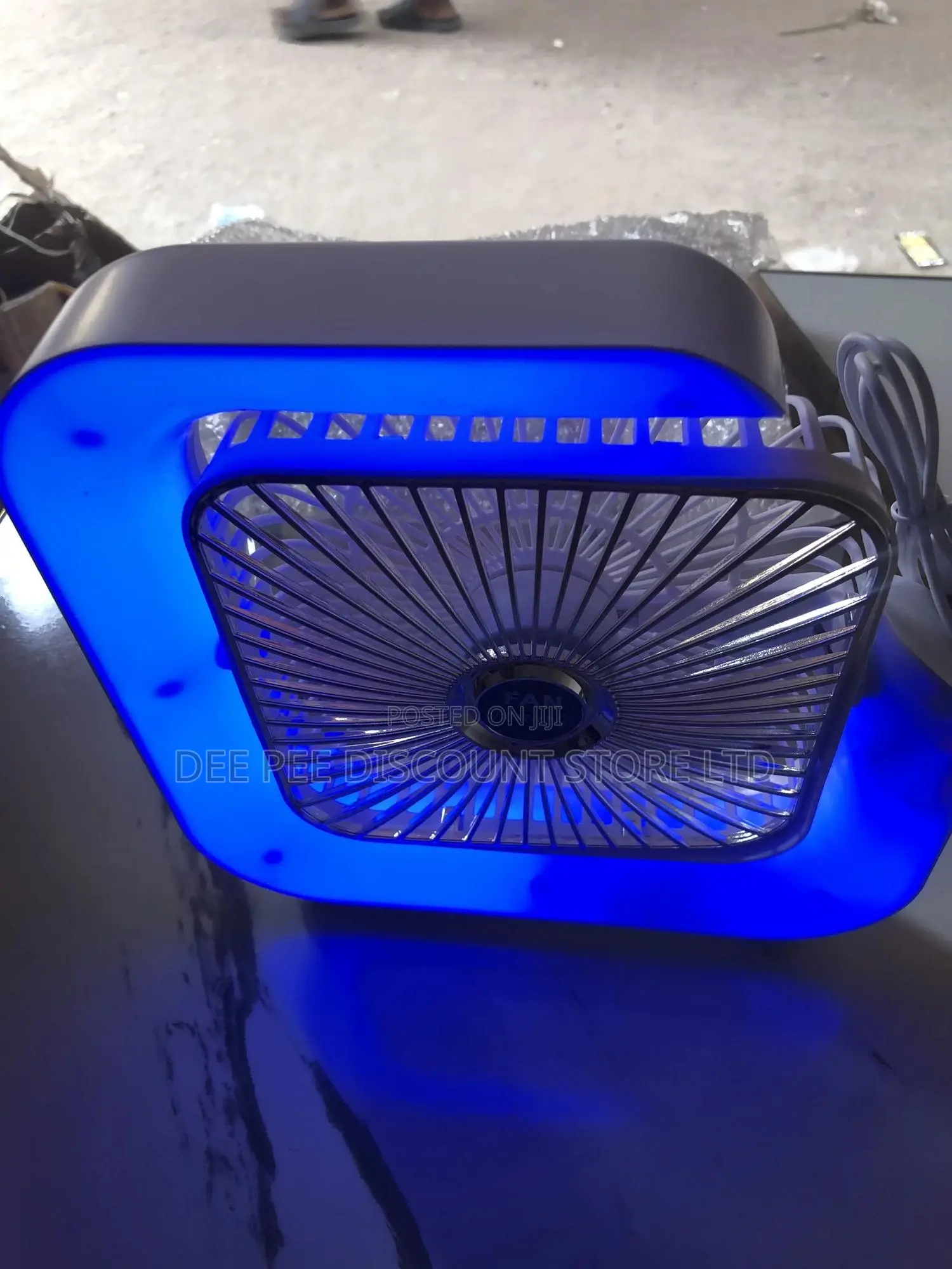 Colourful G Shape Rechargeable Fan
