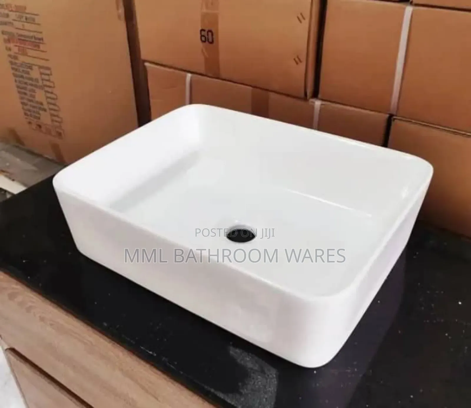 Modern Square Countertop Basin