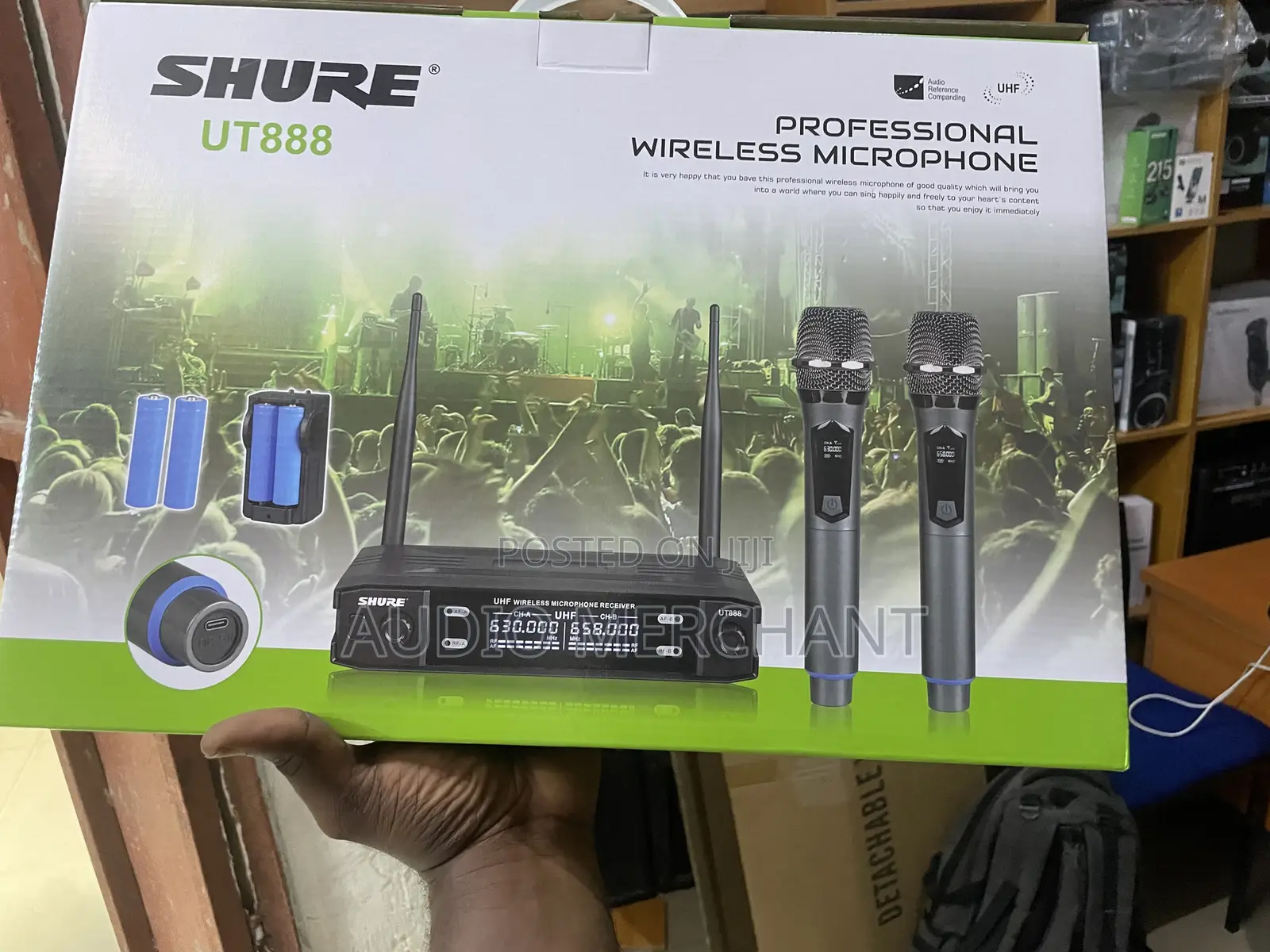 Shure Wireless Microphone For Clip And Handle