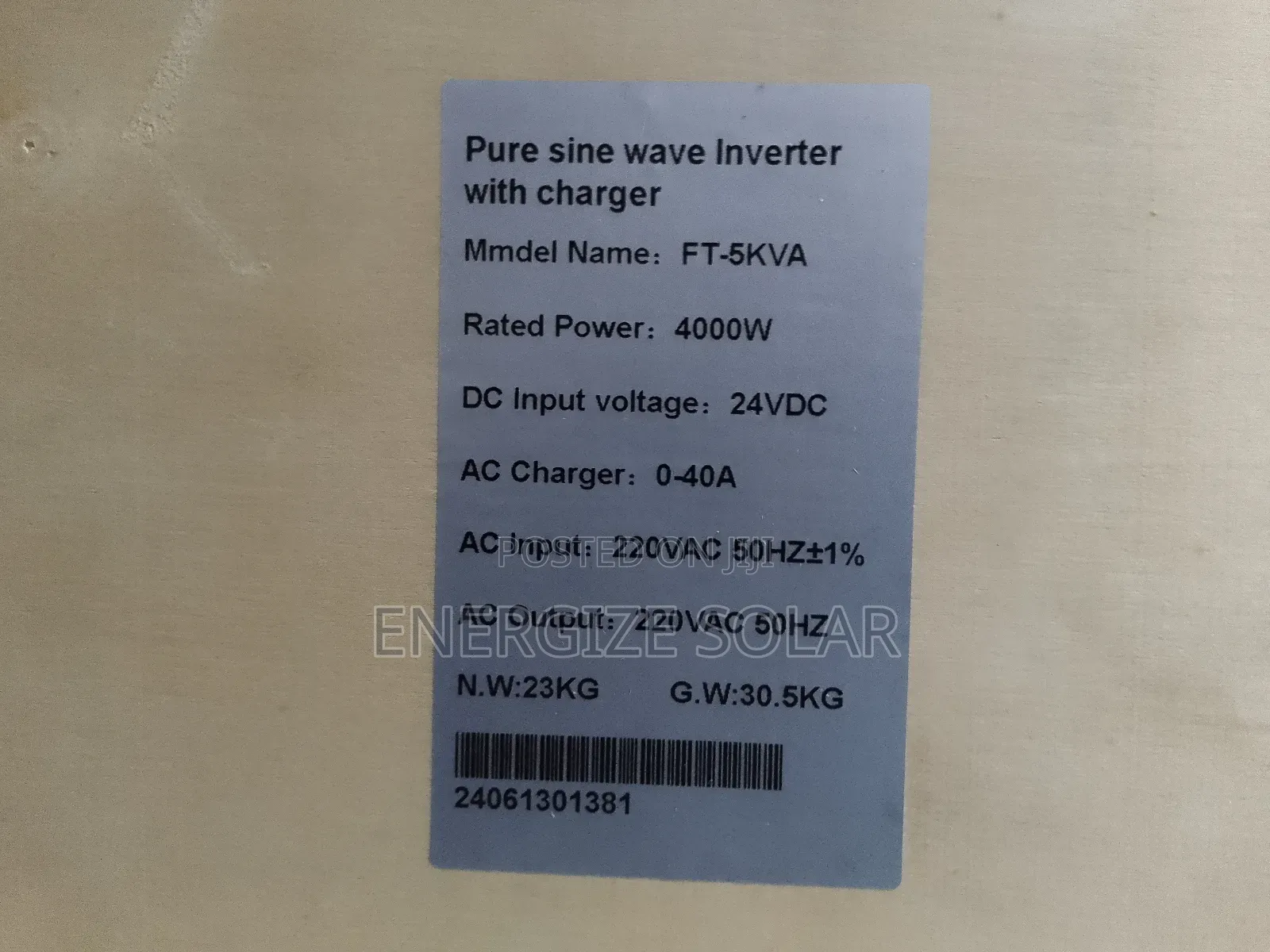 5kva 24v Diamond Transformer Based Inverter