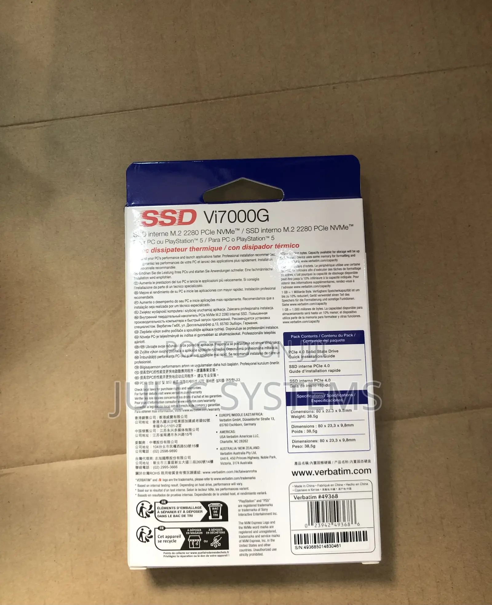 Vebatim 2tb SSD Internal Storage