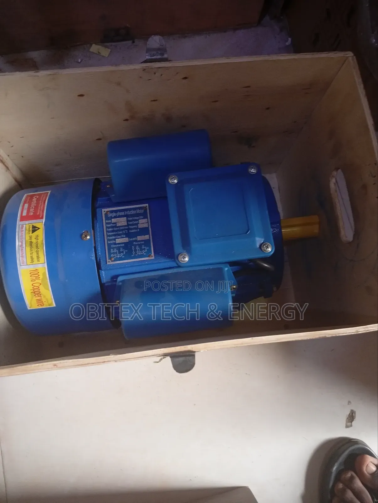 Single-Phase Induction Motor | 220v | 3hp | 2800rpm | 50hz