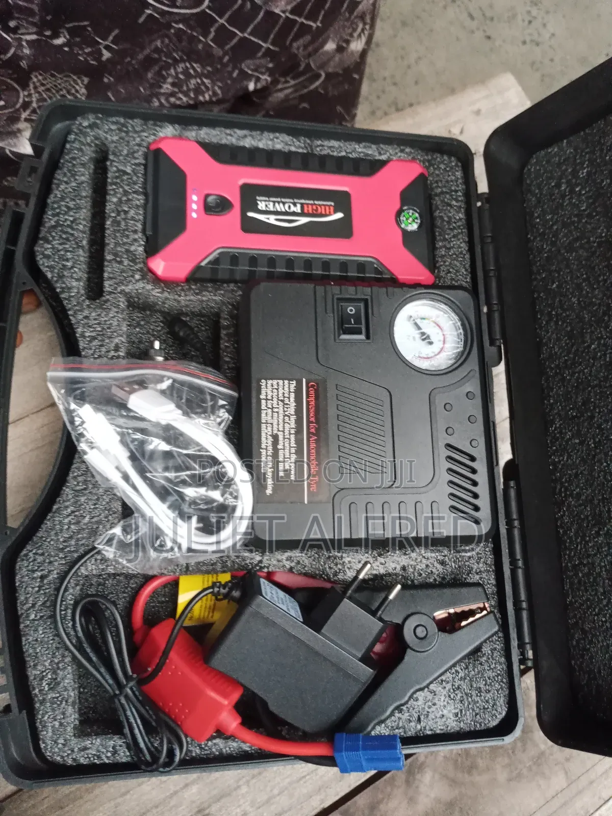 Car Jump Starter Kit With Power Bank