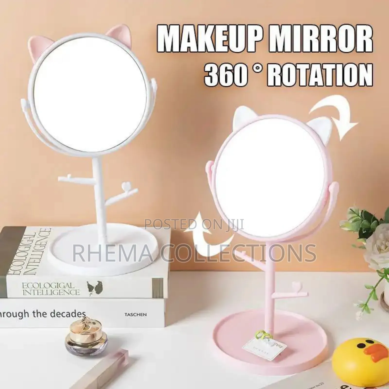 Table Top Dressing Mirror Jewelry Holder