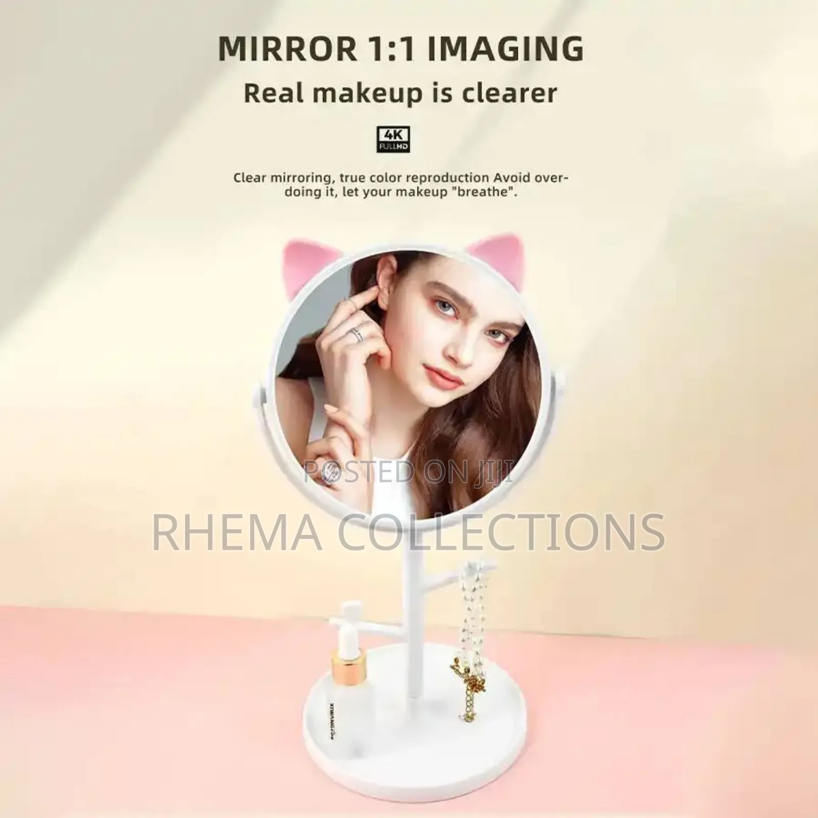 Table Top Dressing Mirror Jewelry Holder
