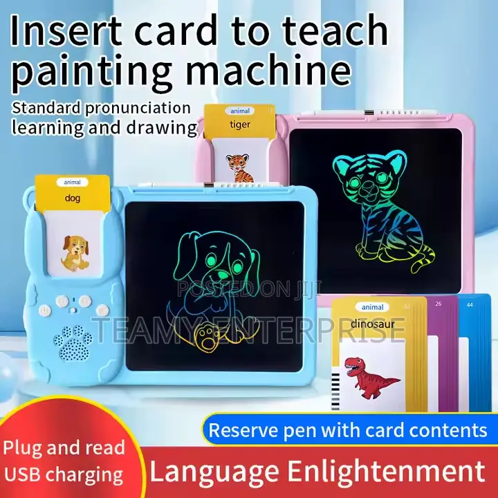 Kids Writing Tablet With Talking Flash Cards - Learning Pad