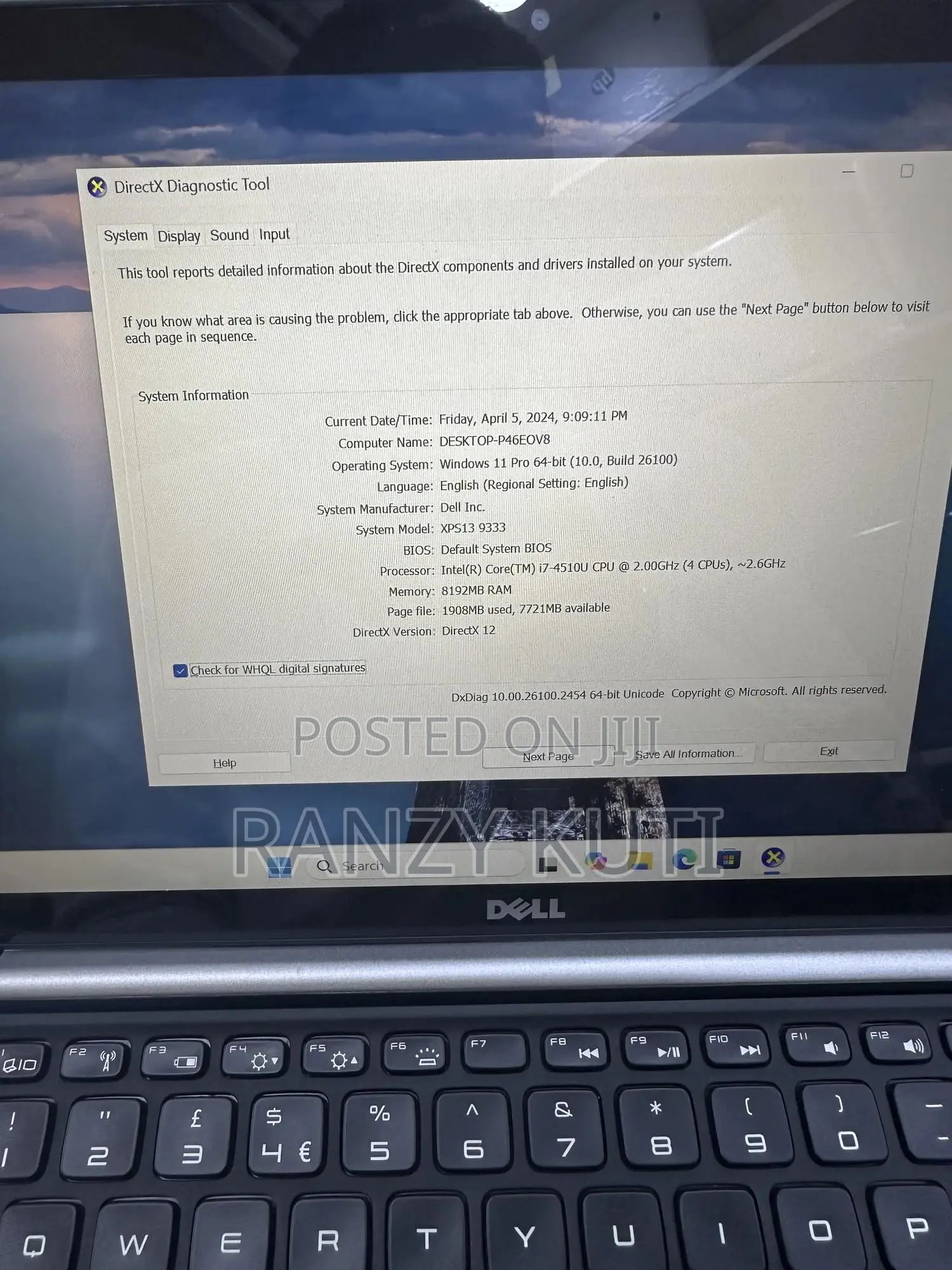 Laptop Dell XPS 13 8GB Intel Core I7 SSD 256GB