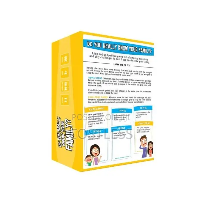 Do You Really Know Your Family? A Family Game