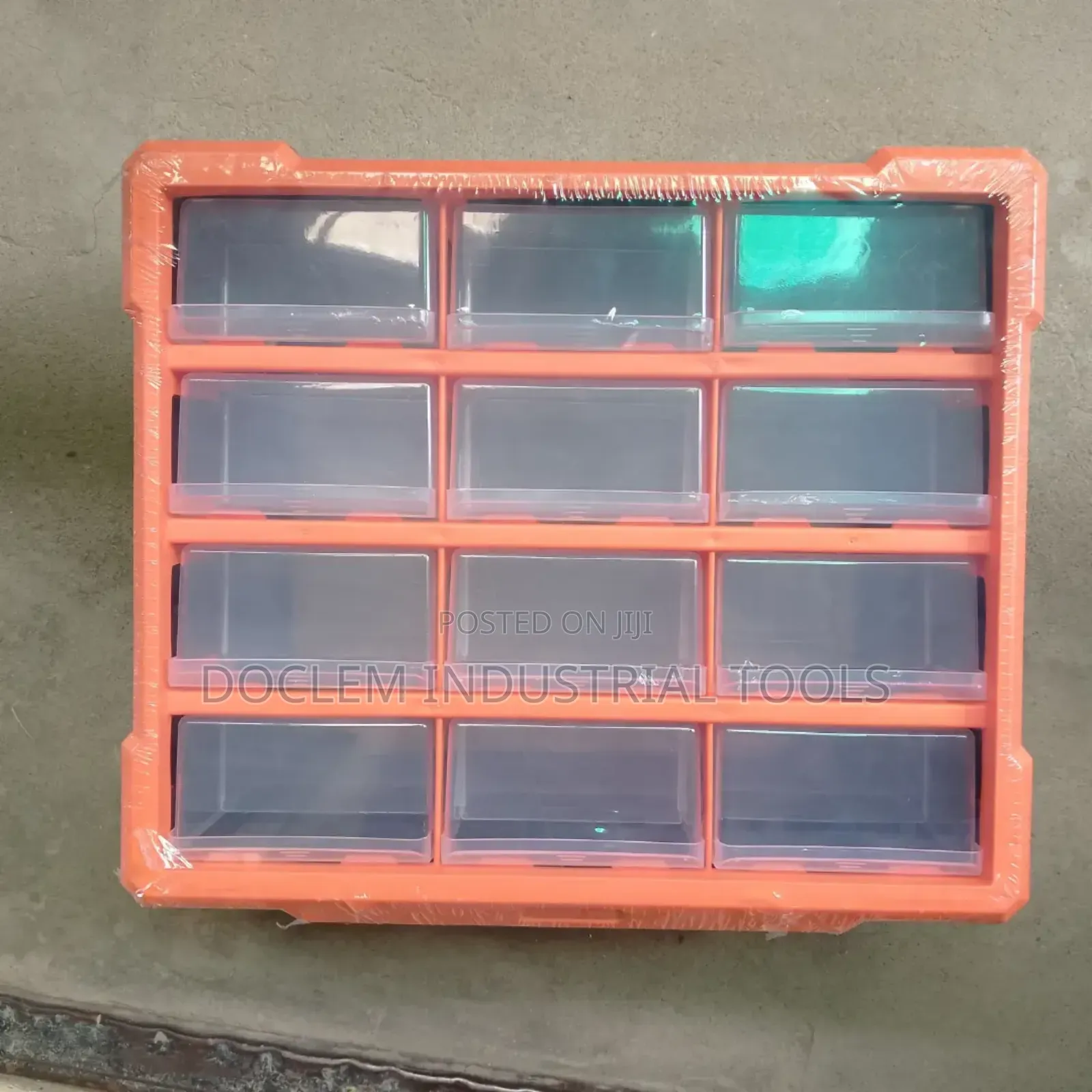 Empty Plastic Box With Demarcation