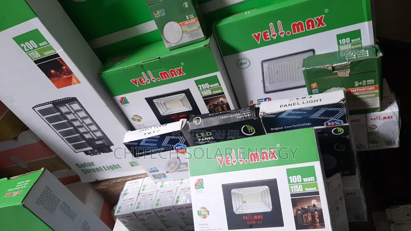 Vell Max Street Light With Panel 100w