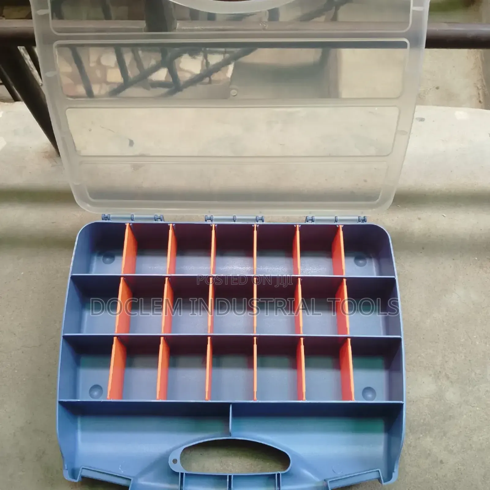 Empty Plastic Box With Demarcation