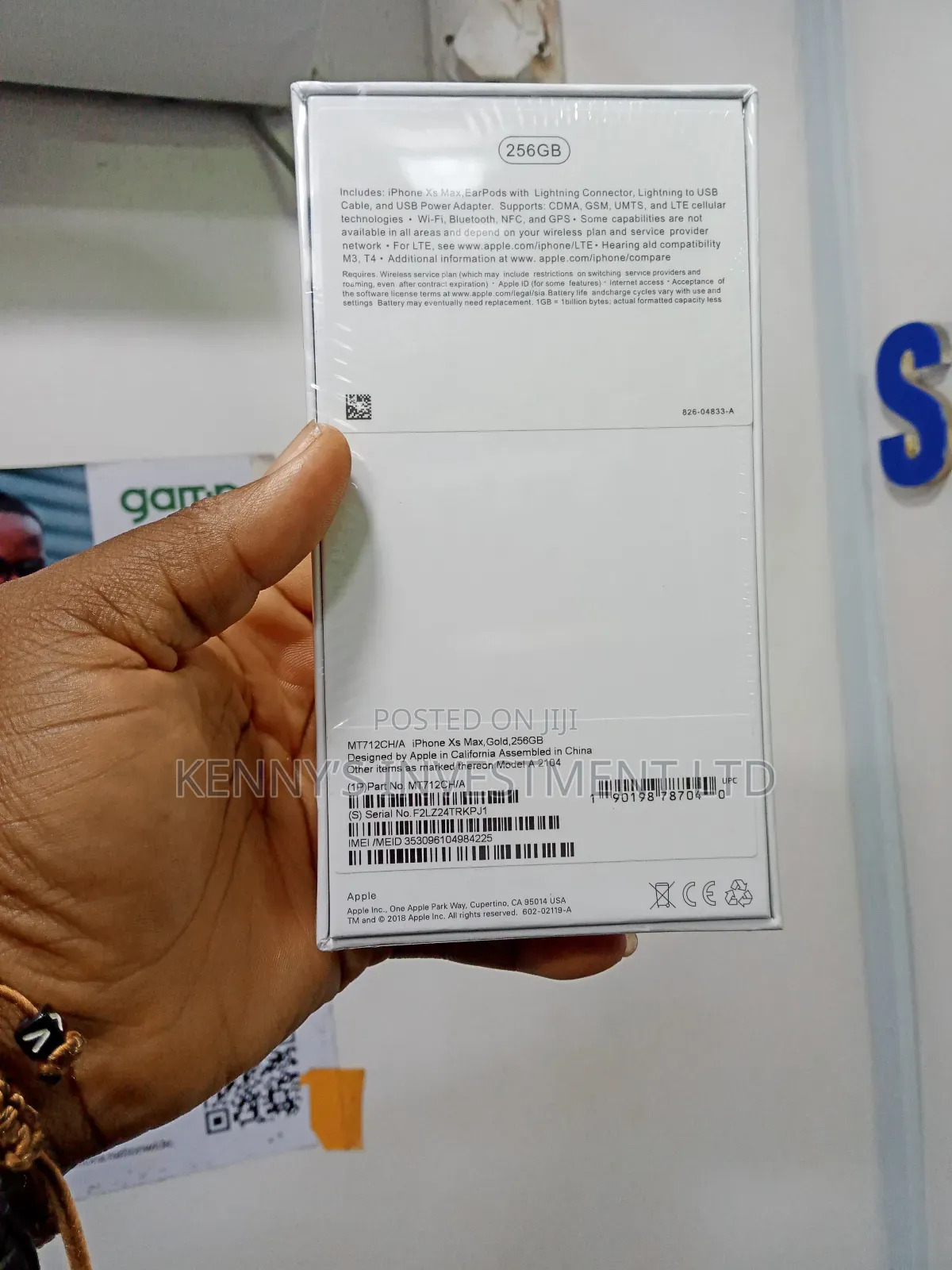 New Apple iPhone XS Max 256 GB Silver