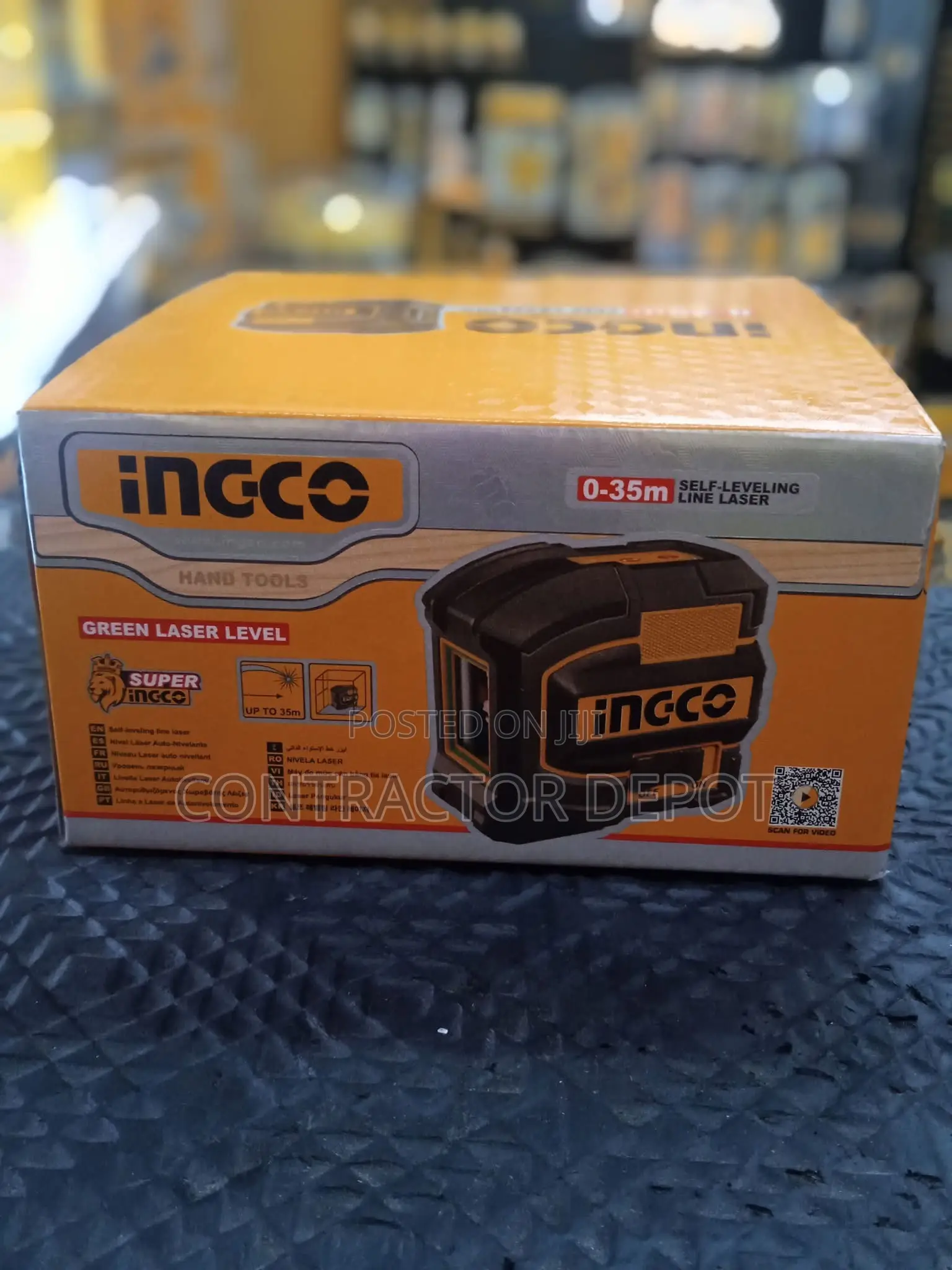 Ingco 2 Line Self Leveling Laser Level 0 to 35m