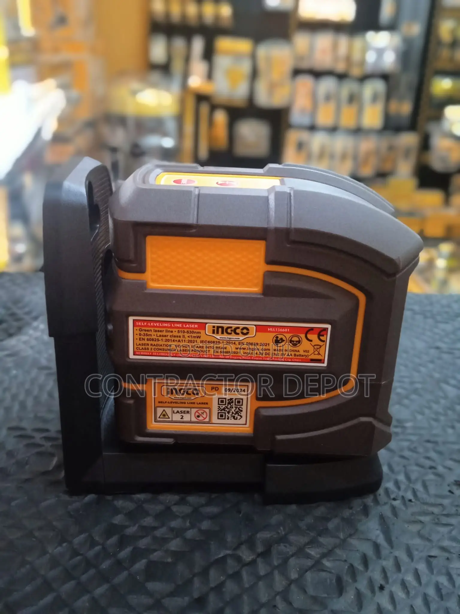 Ingco 2 Line Self Leveling Laser Level 0 to 35m