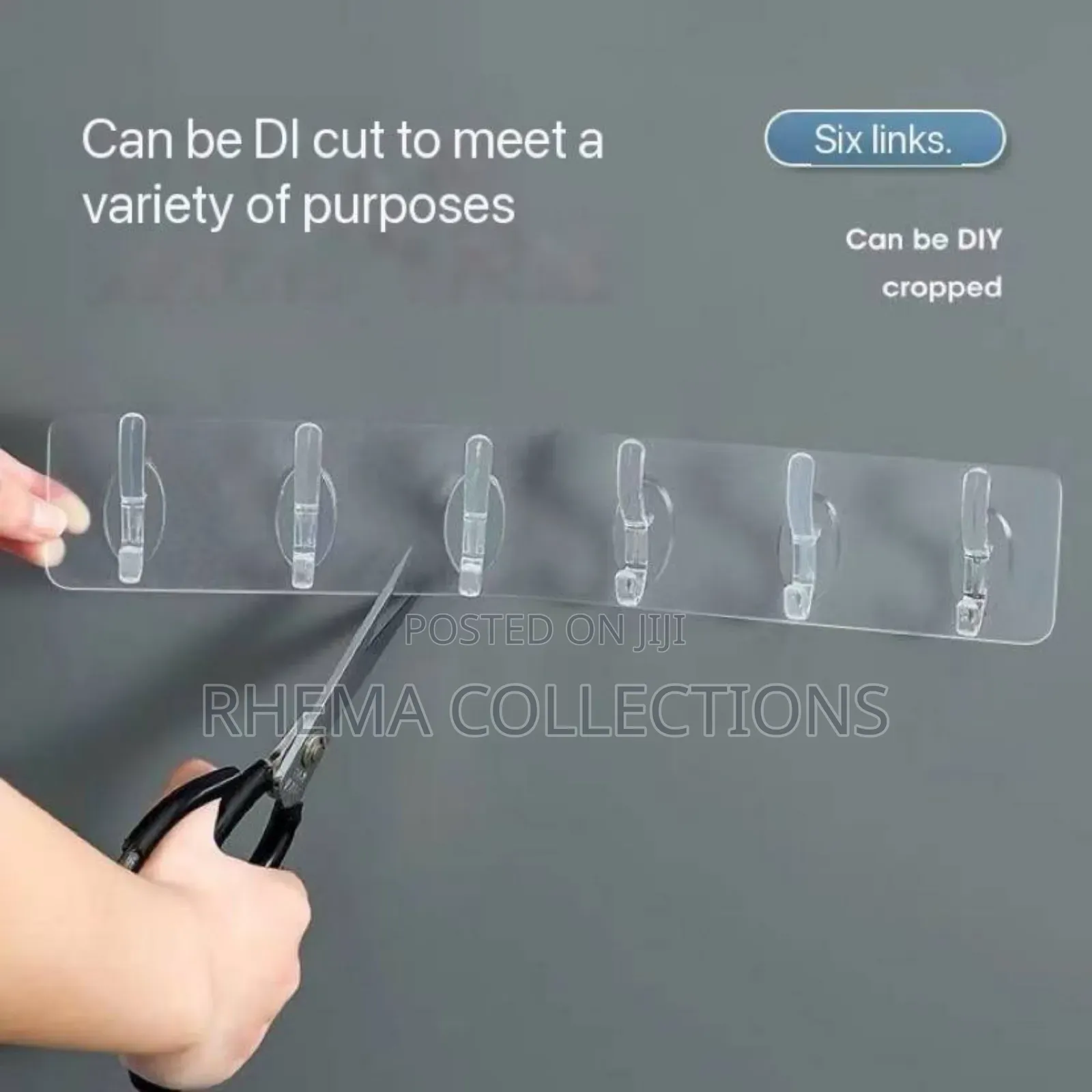 6 Hook Sticky Tile/Wall Hanger