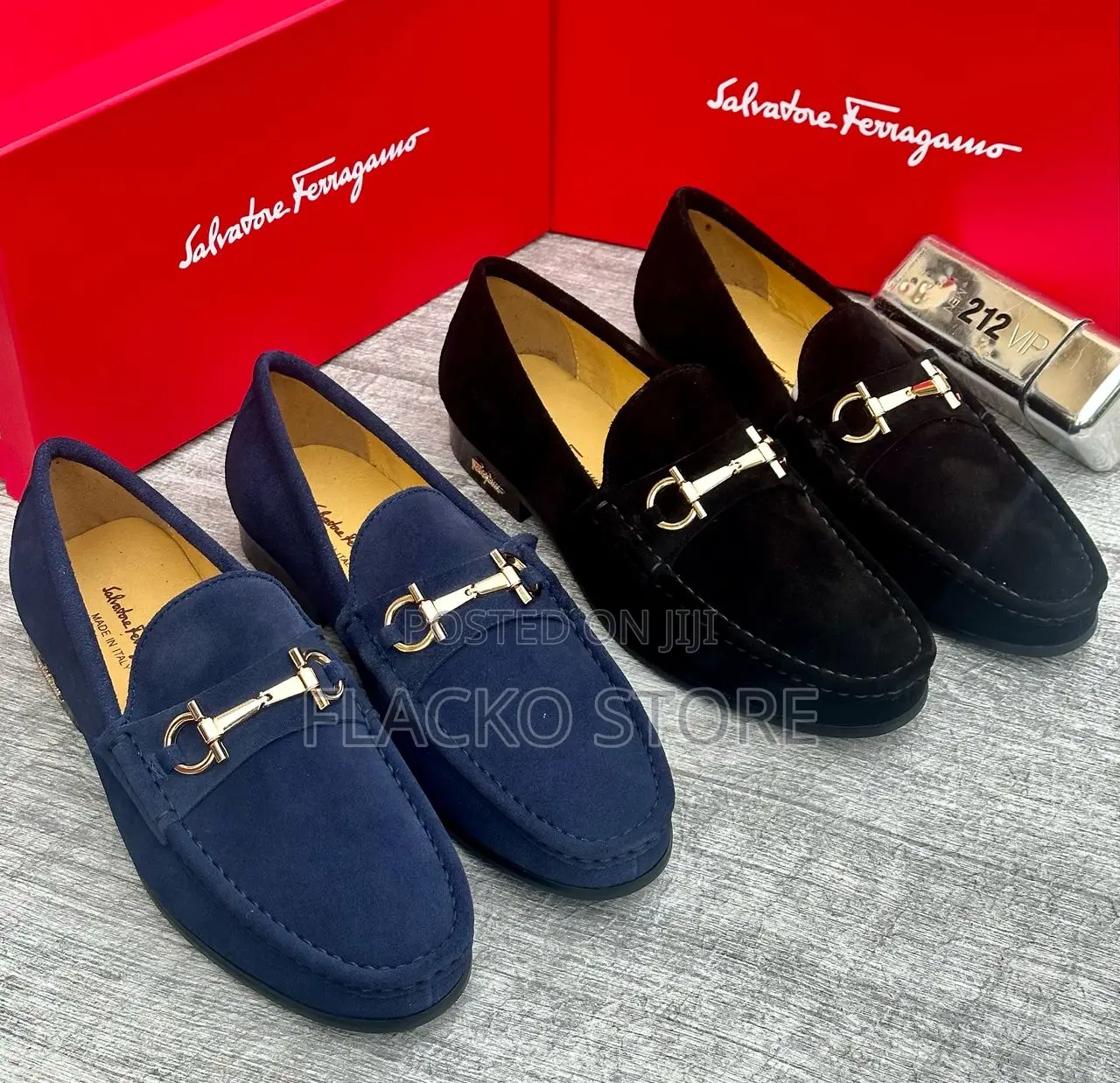 Original Salvatore Ferragamo Suede Loafers