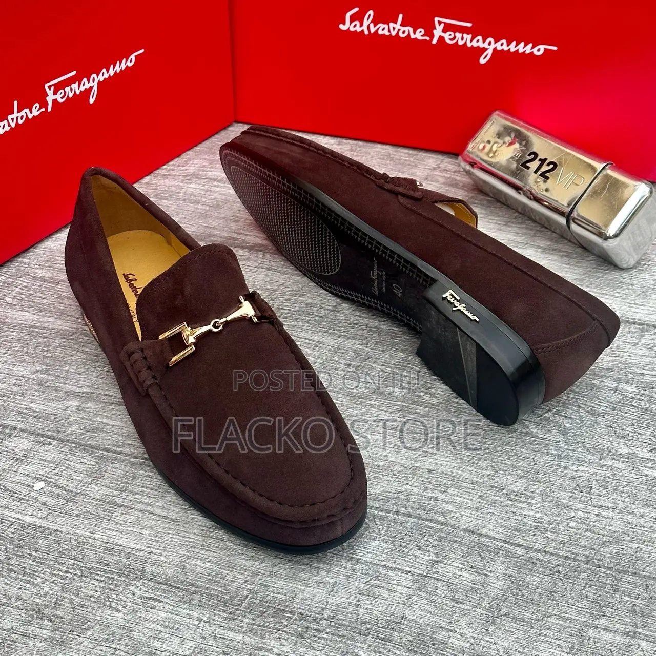 Original Salvatore Ferragamo Suede Loafers