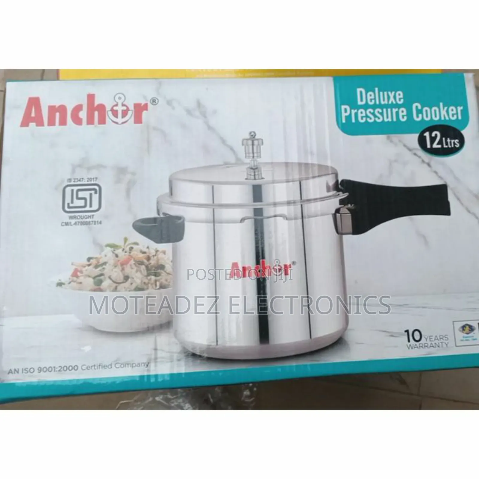 Anchor 12 Litres Multipurpose High Quality Deluxe Pressure Pot/Cooker