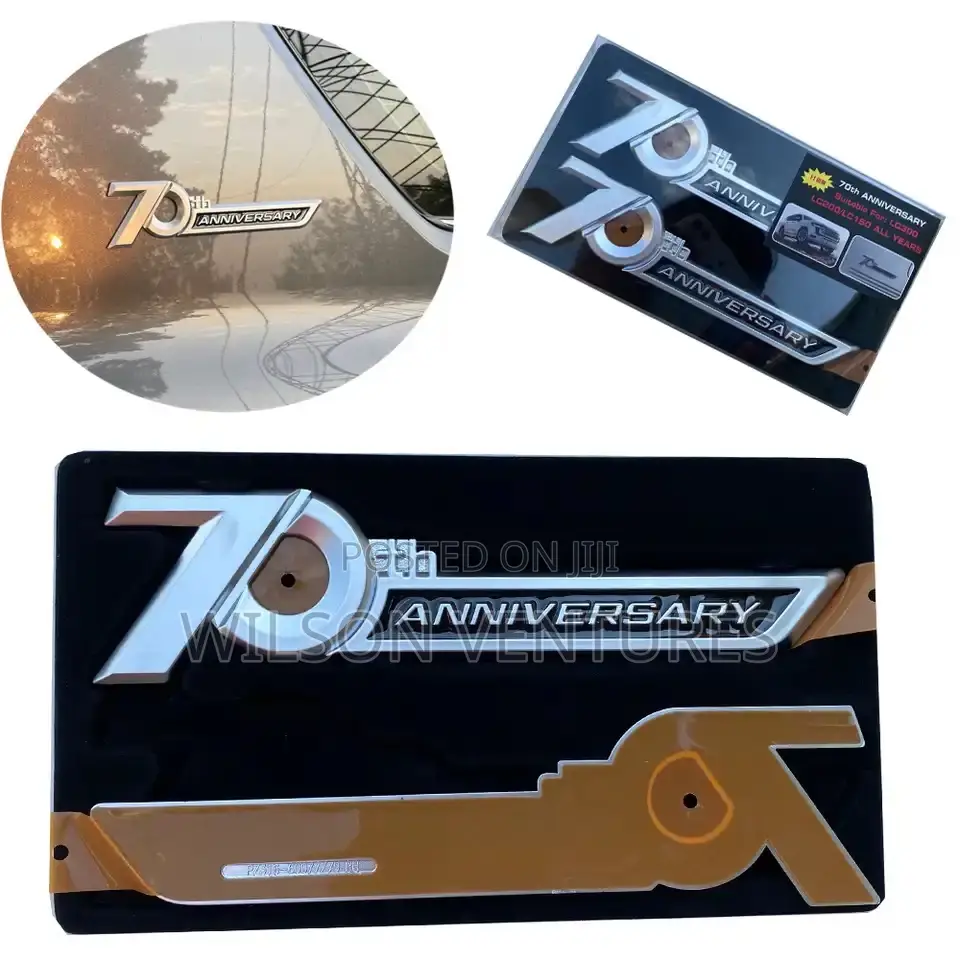 70th Anniversary Logo Emblem for Land Cruiser Prado
