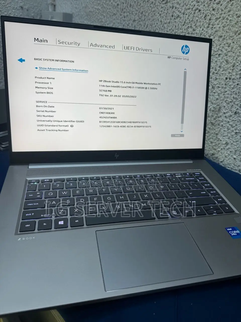 Laptop HP ZBook 15 32GB Intel Core I7 SSD 1T