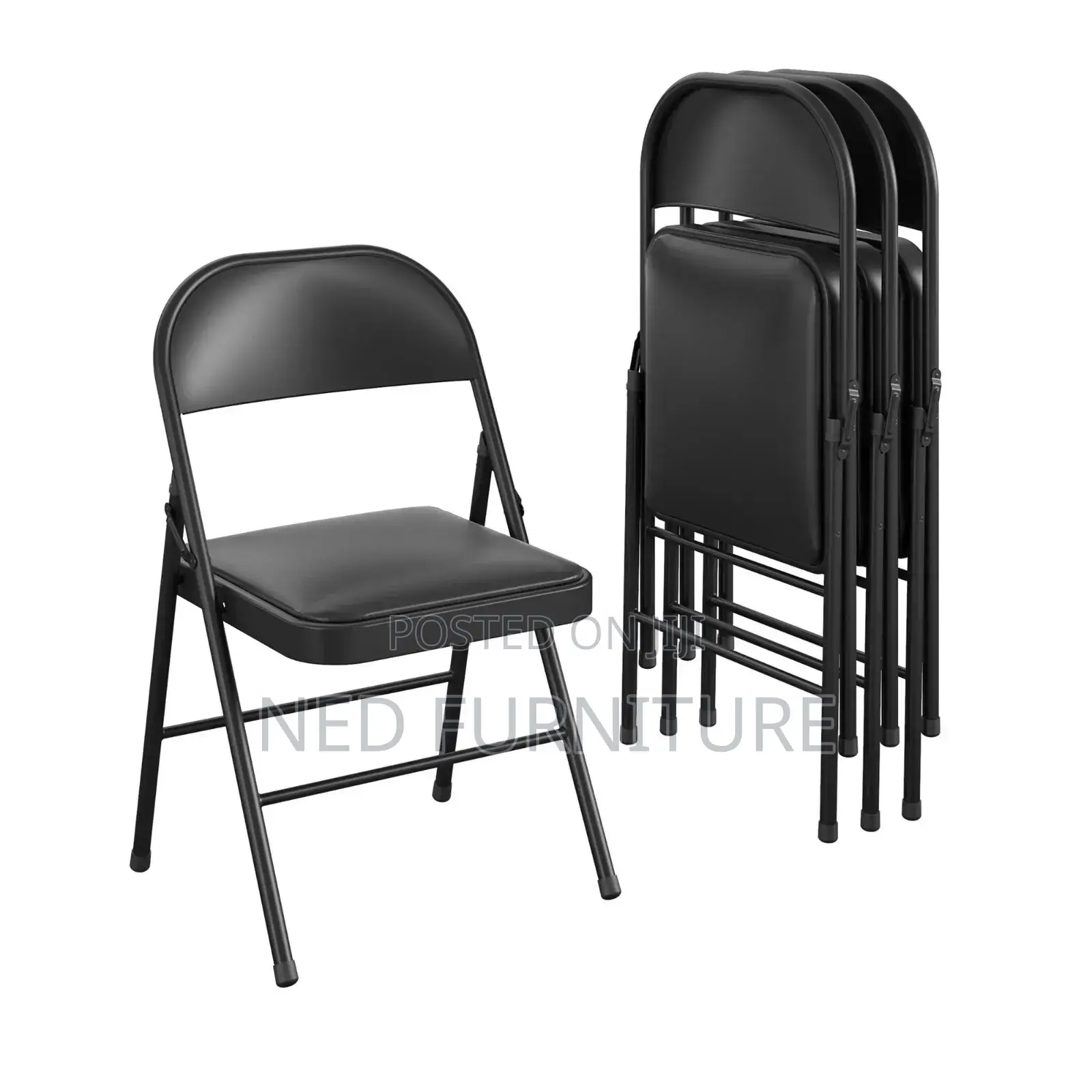 Quality Imported Iron Chair With Padded Seat