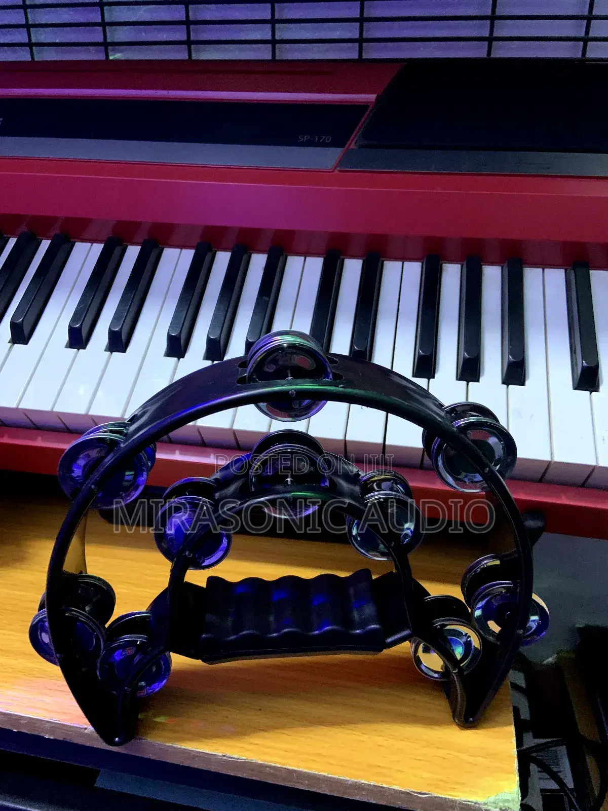 Power 2 Tambourine Black Color