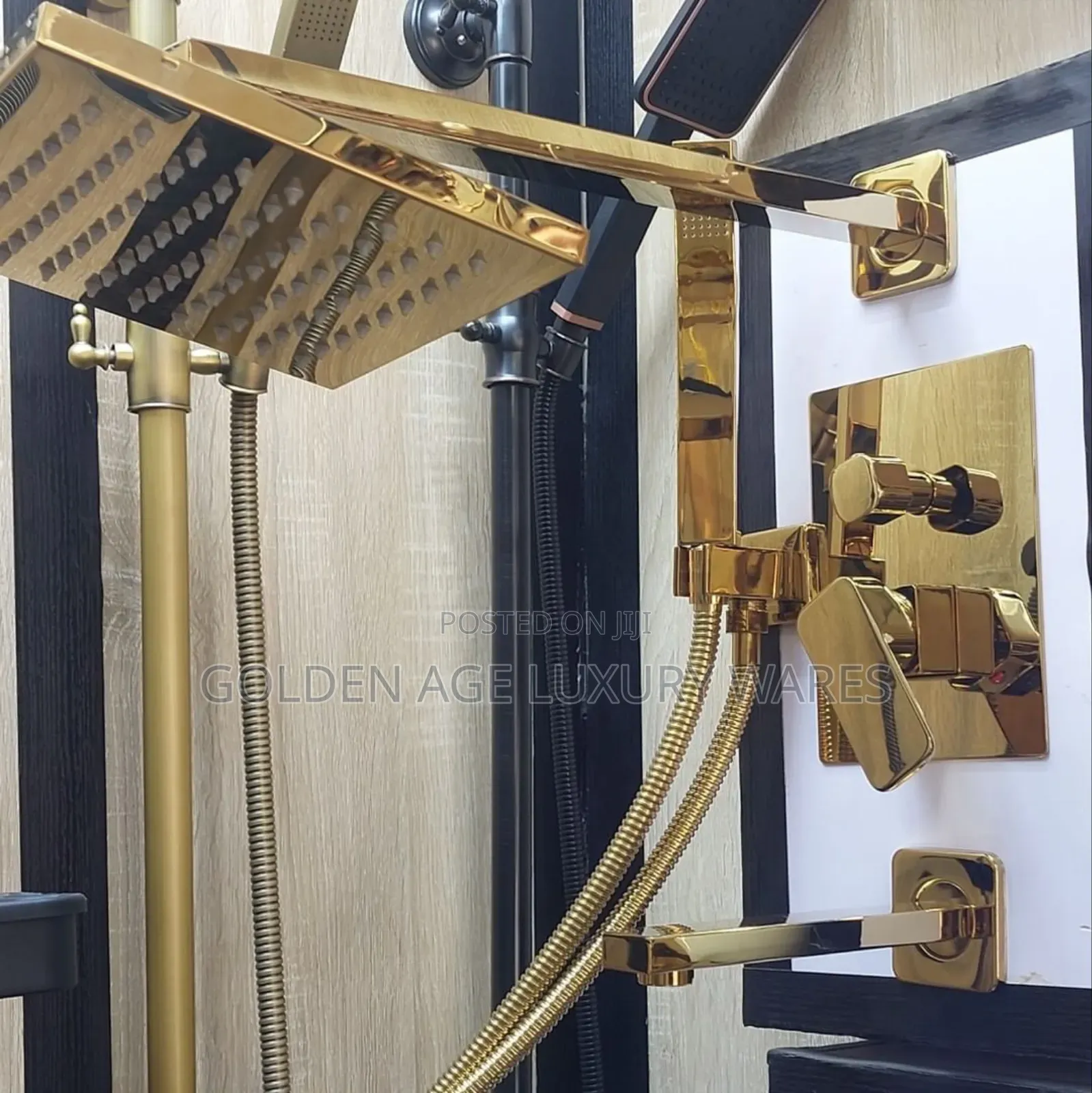 Gold 5 Ways Conduit Shower