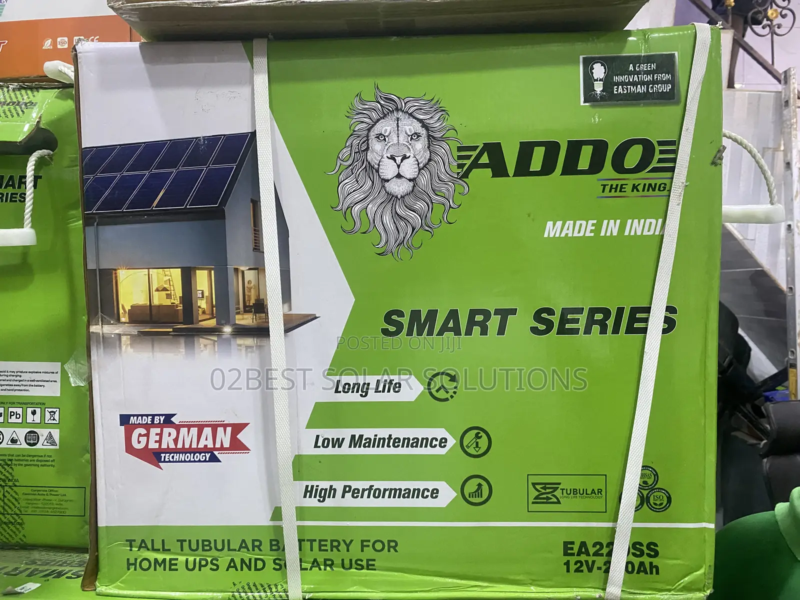 Addo Quality Tall Tubular 220amps Battery