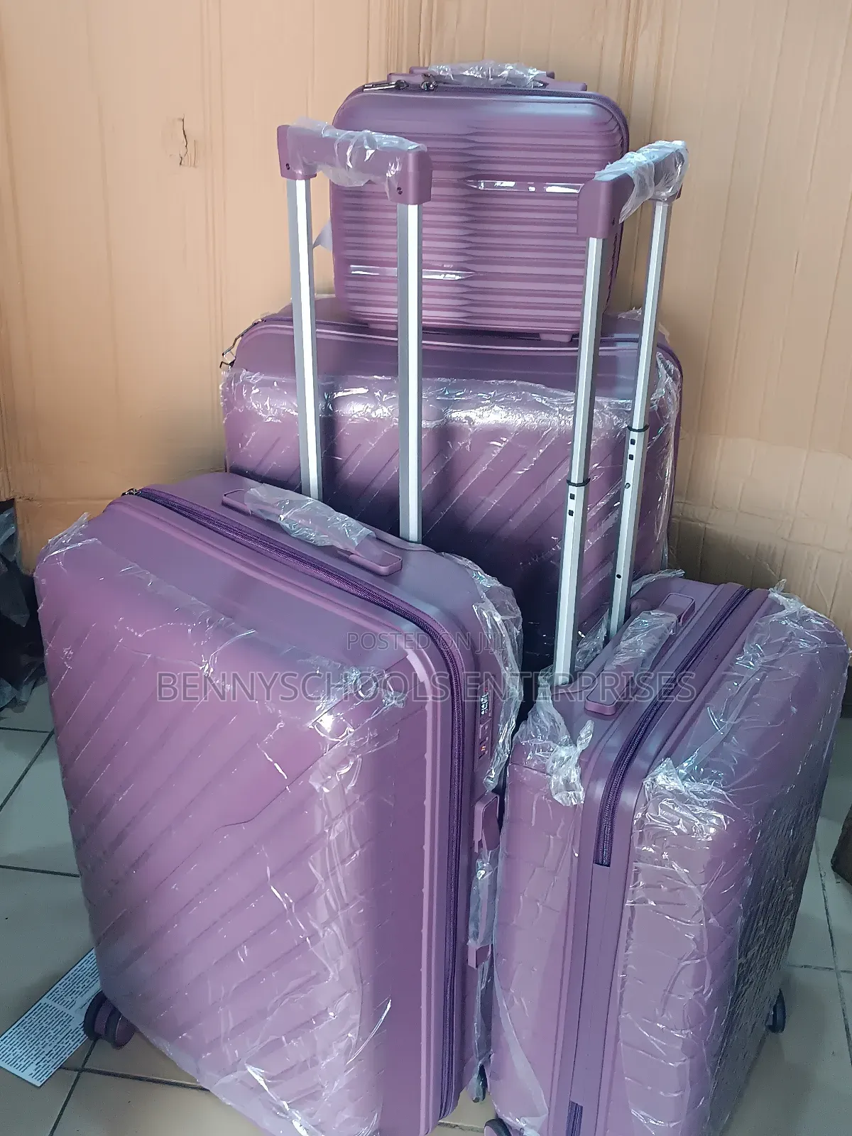 Purple Design Fl Unbreakable Elastic Rubber Travel Box Set