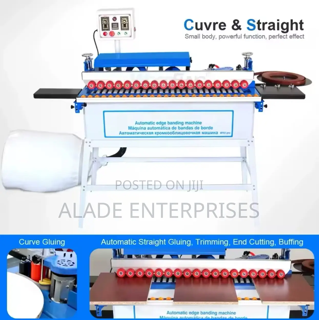 Automatic Edge Banding Machine With Gluing,Buffing All Tape