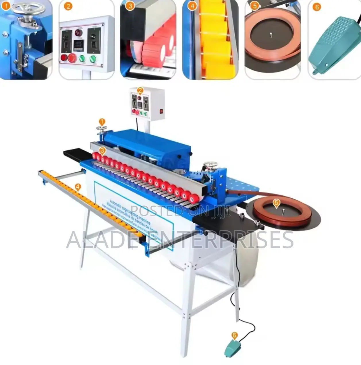 Automatic Edge Banding Machine With Gluing,Buffing All Tape