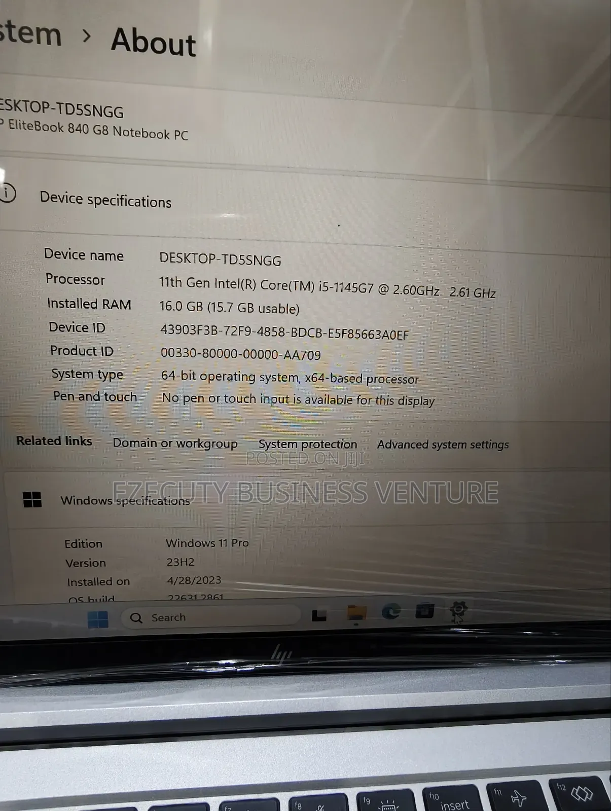 Laptop HP EliteBook 840 G8 16GB Intel Core i5 SSD 256GB