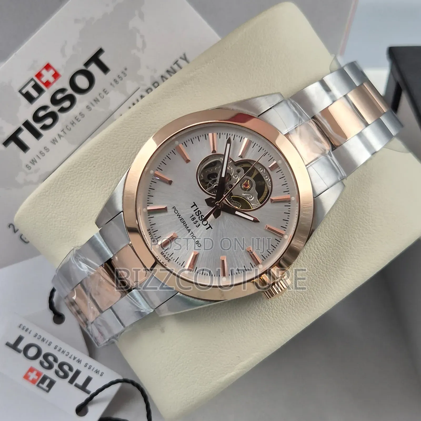 Original Tissot Gold And Silver Stainless Steel Watch.