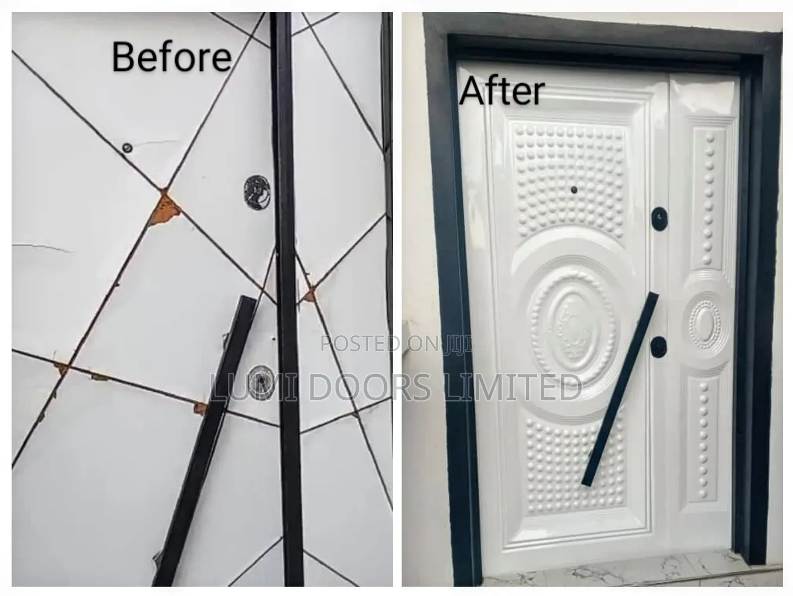 Expert Door Rebranding/ Before After Picture