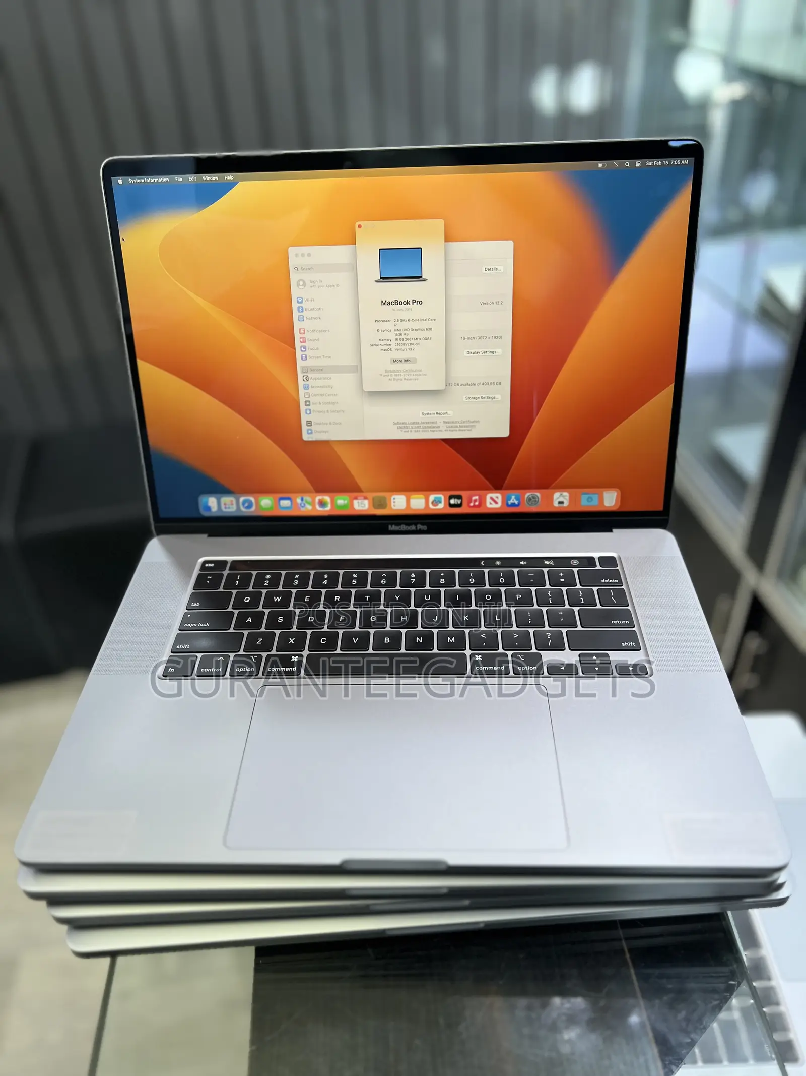 Laptop Apple MacBook Pro 2019 16GB Intel Core I7 SSD 512GB