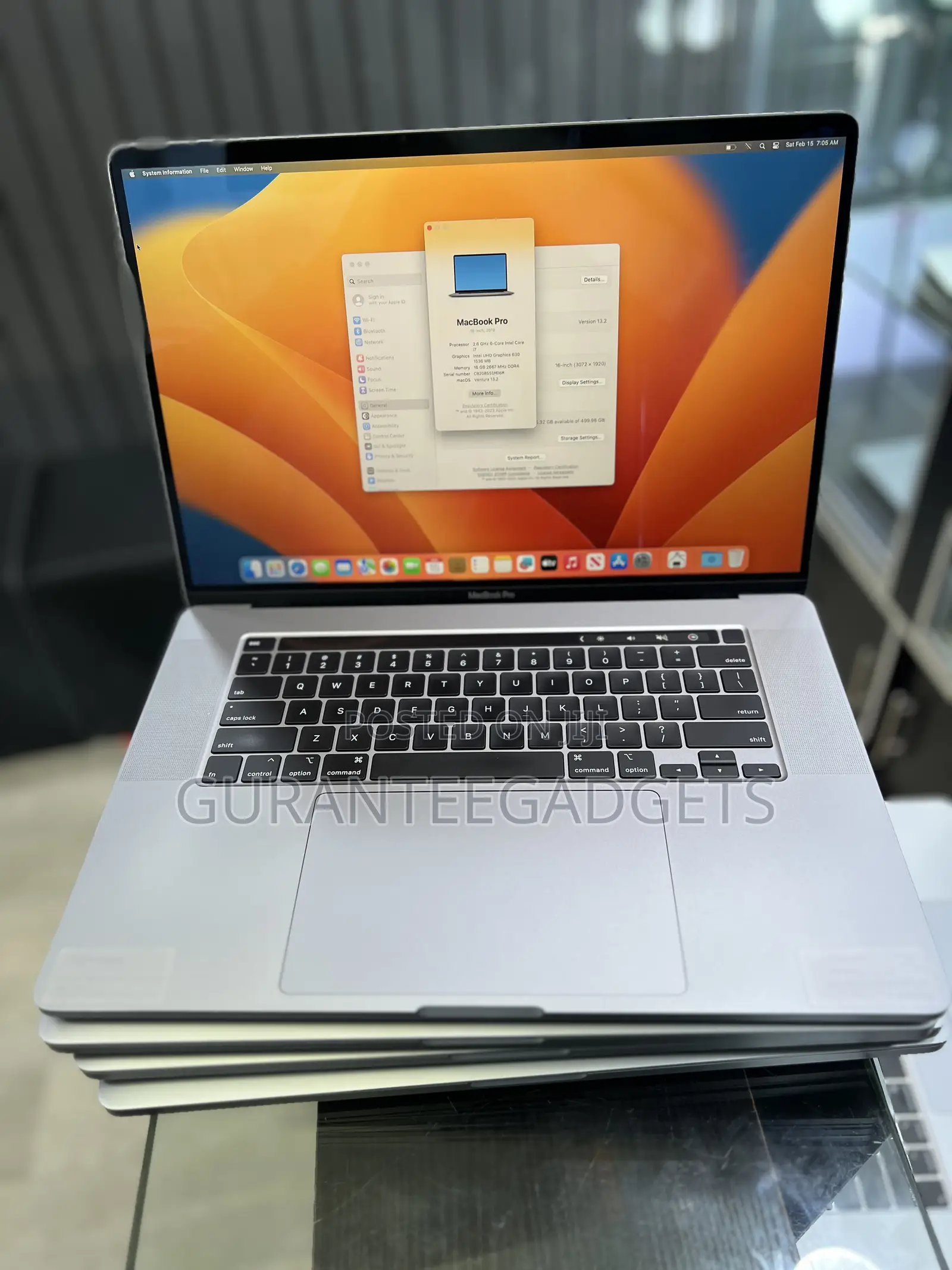 Laptop Apple MacBook Pro 2019 16GB Intel Core I7 SSD 512GB