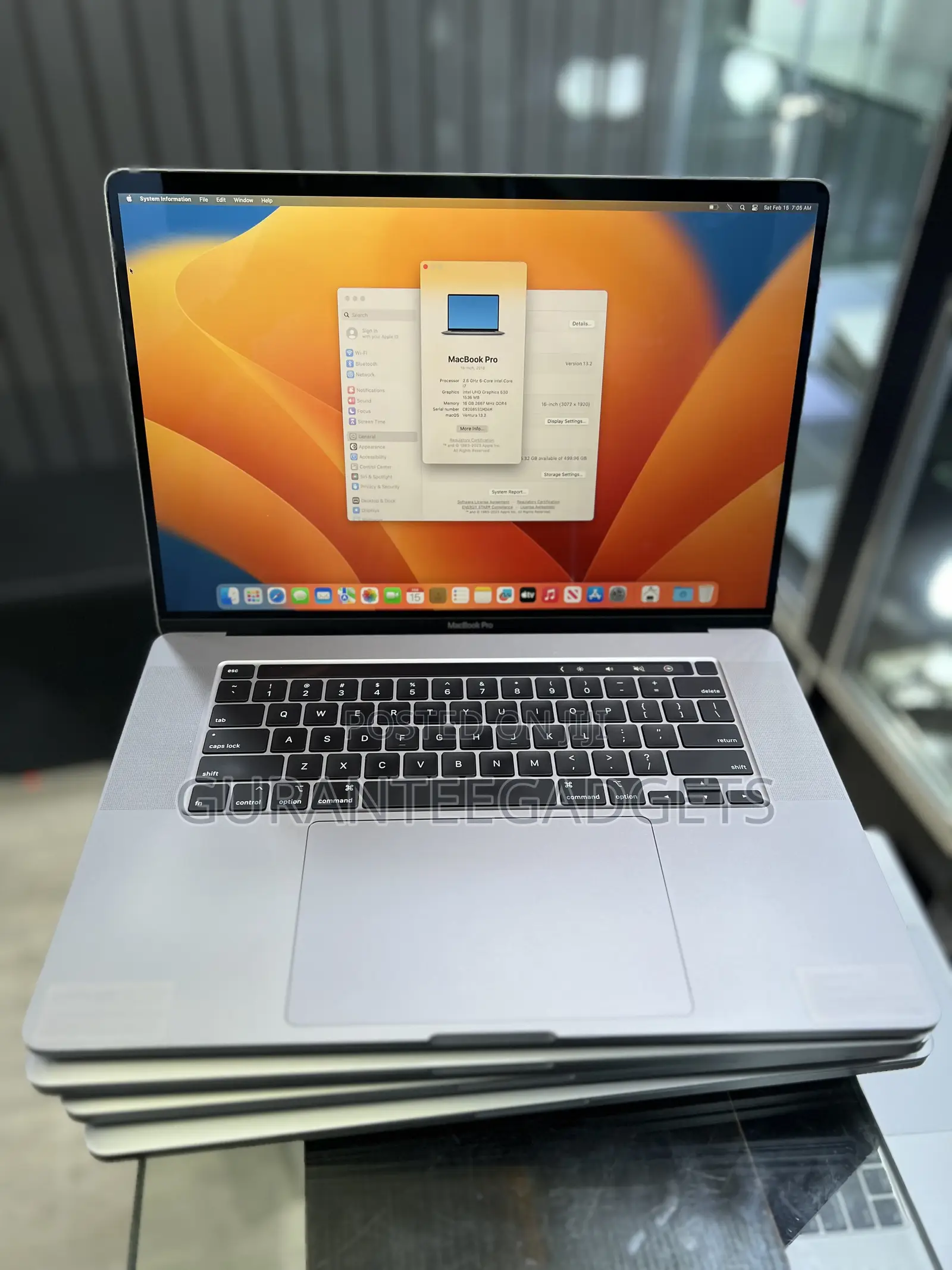 Laptop Apple MacBook Pro 2019 16GB Intel Core I7 SSD 512GB
