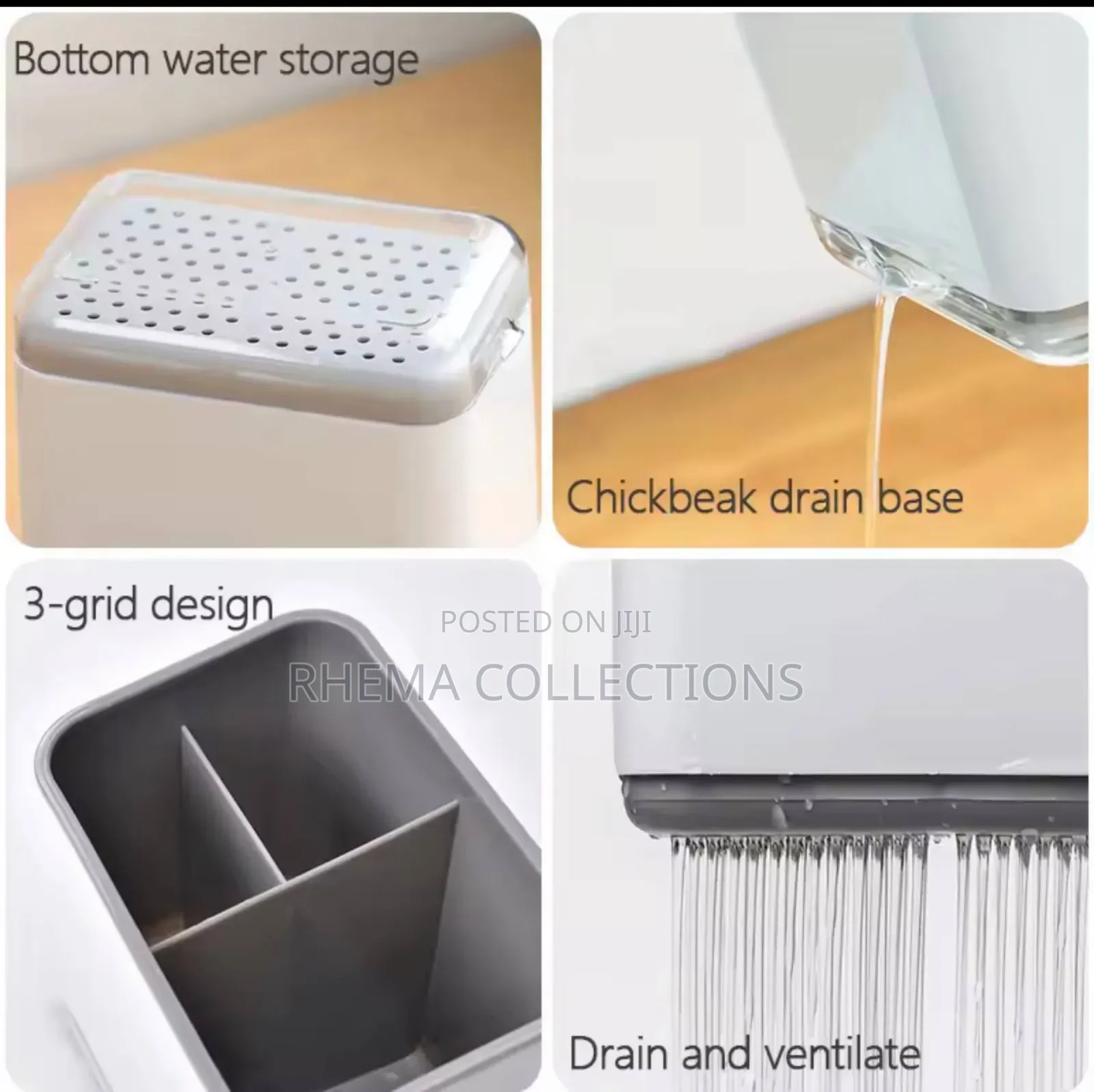 Double Layer Detachable Cutlery Storage Rack