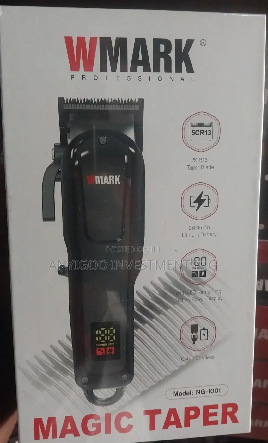 Wmark Men's Professional Magic Clipper With Super Cut