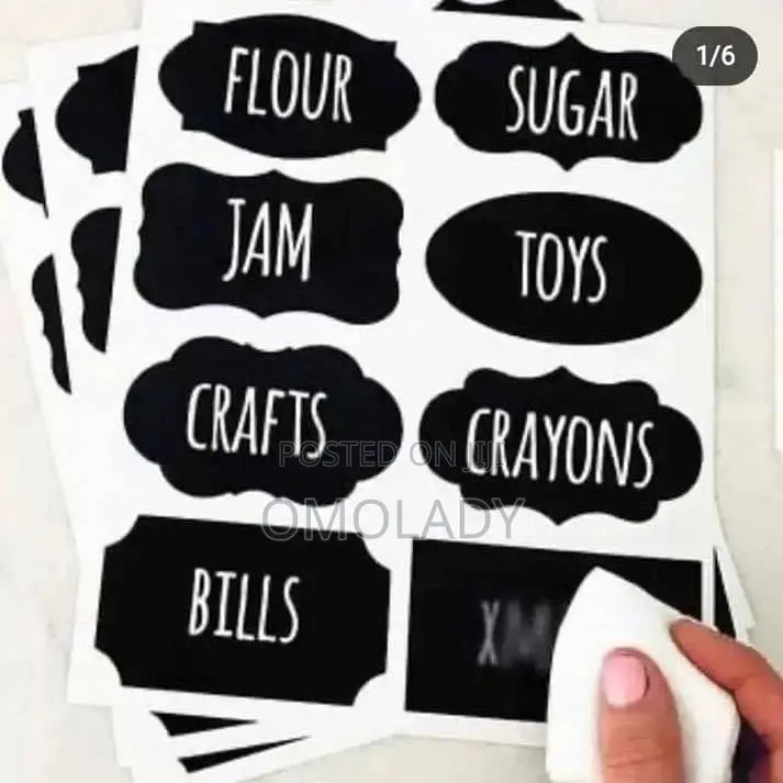Chalk Label Stickers With Pen (24pieces)