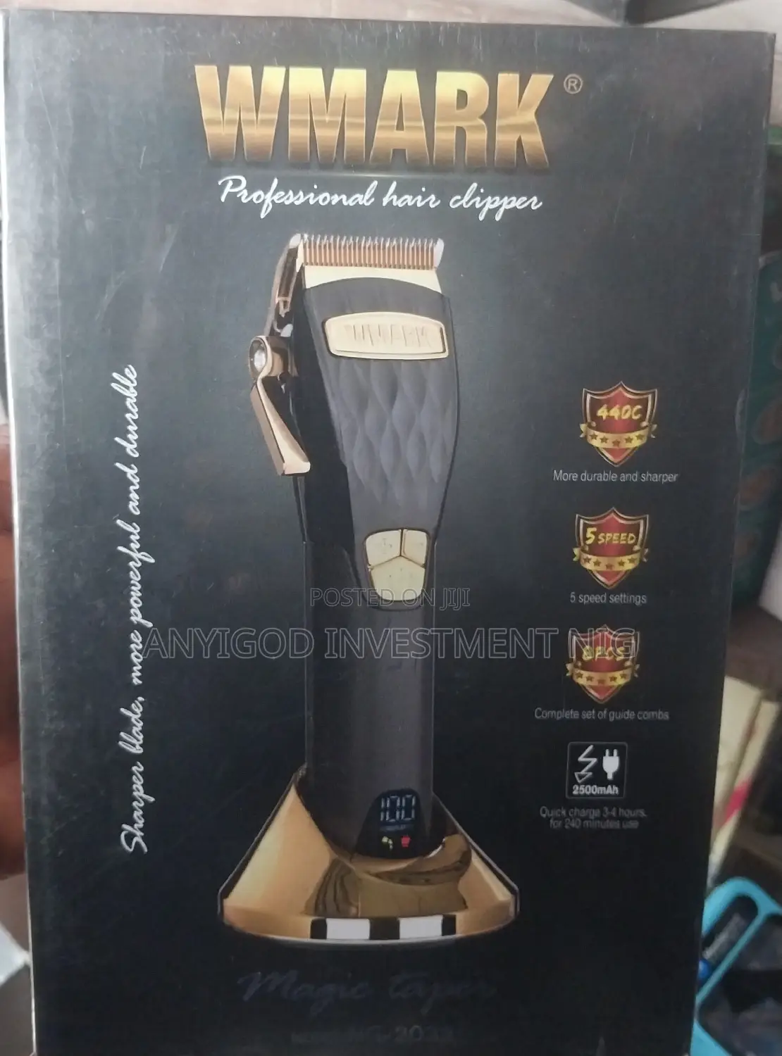 Wmark Professional Hair Clipper With Extremely Fine Cutting