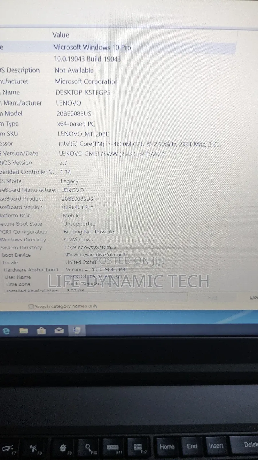 Laptop Lenovo ThinkPad T540p 8GB Intel Core I7 HDD 500GB