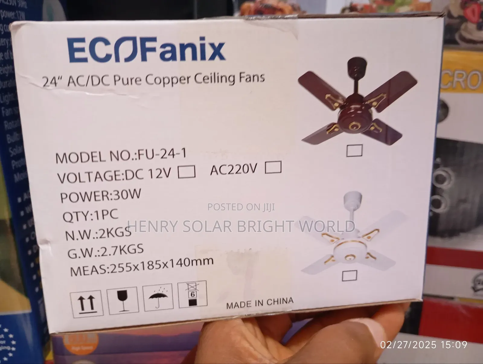 Ac/Dc Eco Fanix Short Blade