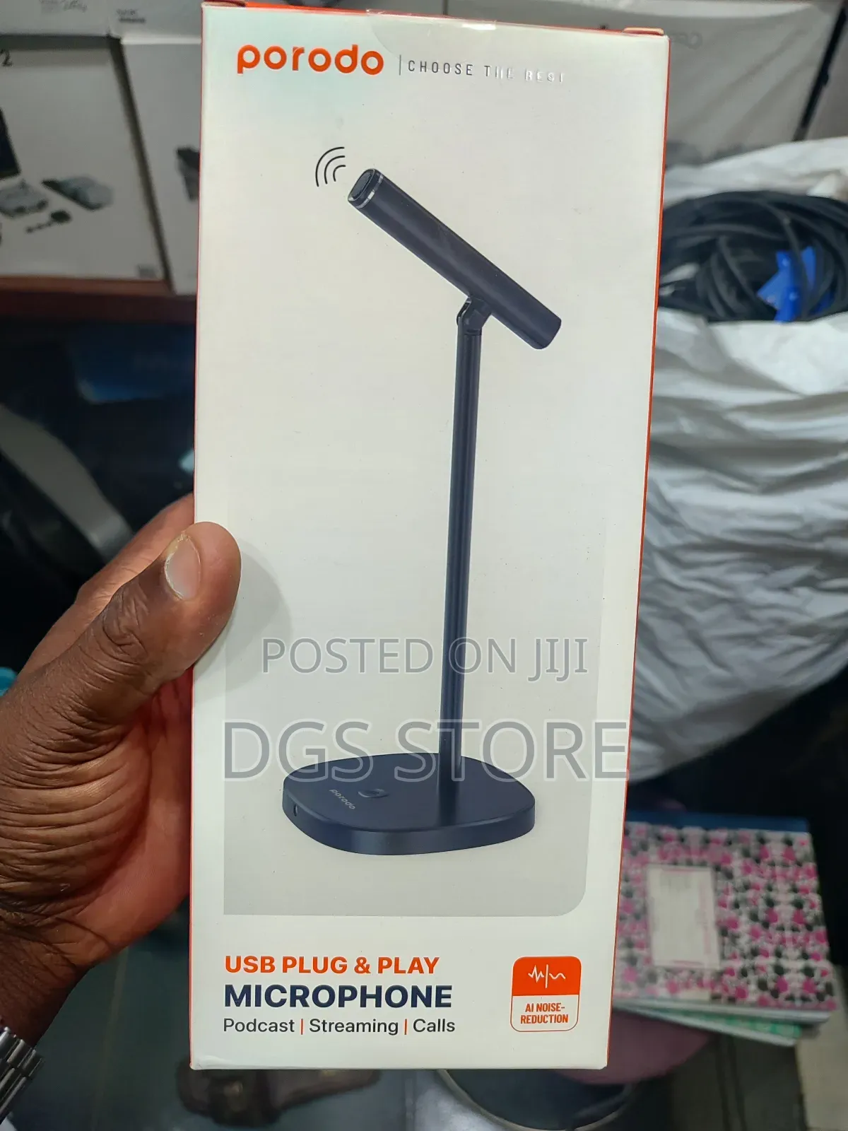 Porodo Usb Plug and Play Desktop With Usb C Microphone 