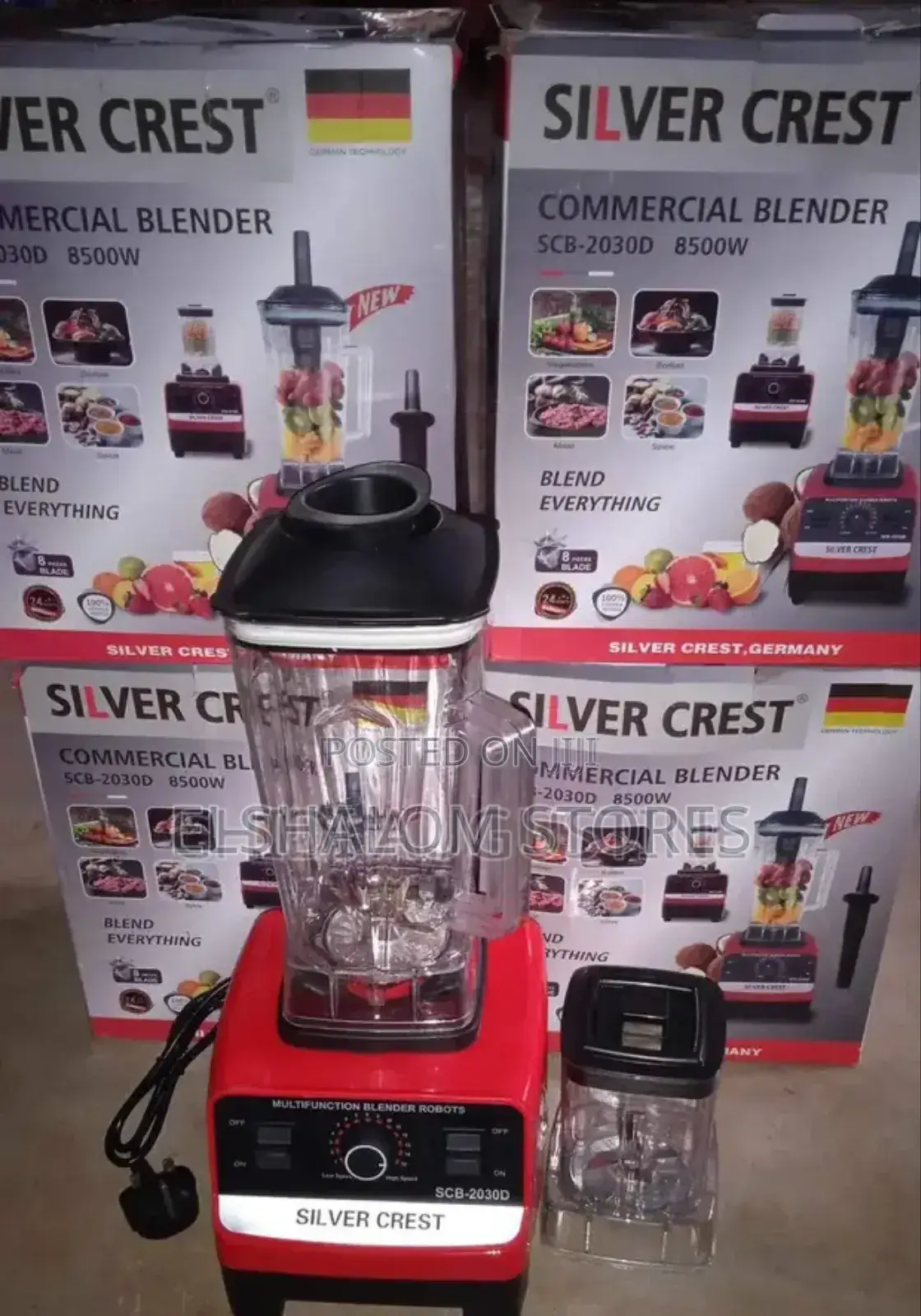 8500 Wt Silvercrest Blender With 2 Cups